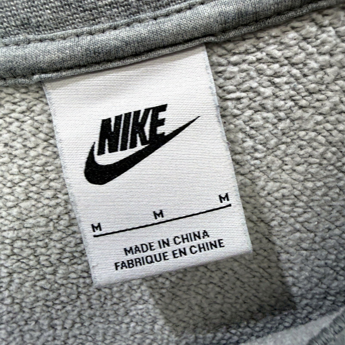 Nike Womens Pullover Sweatshirt Crew Neck Heather Gray Size M