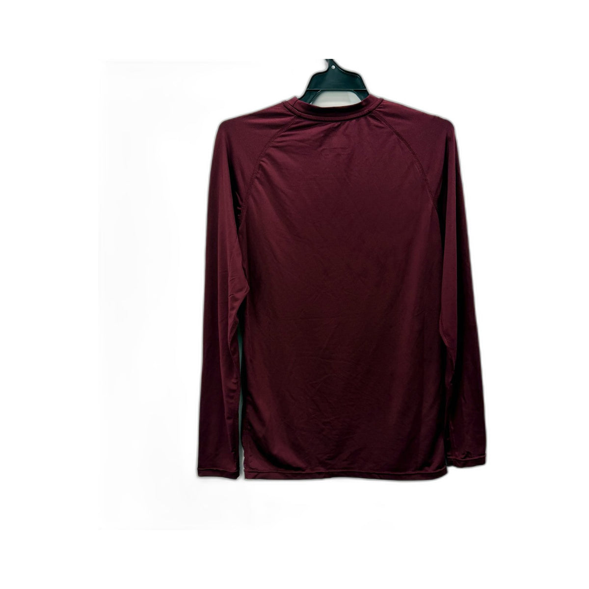 Kappa Womens Kombat Long Sleeve Athletic Shirt Burgundy Small