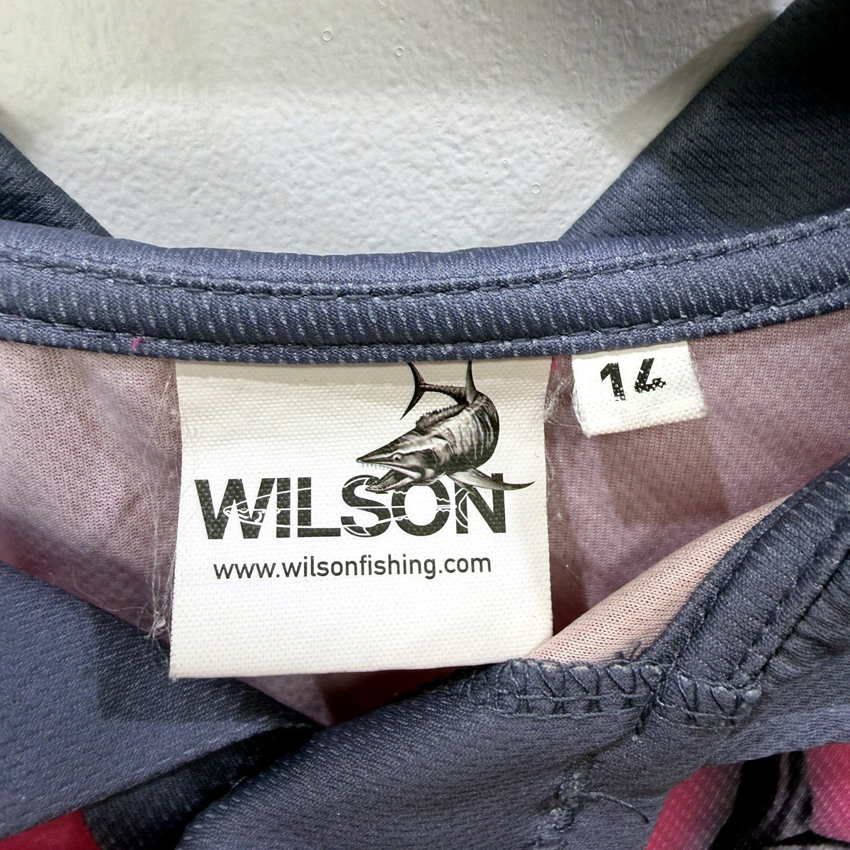 Wilson Womens Long Sleeve Fishing Jersey Hot Pink Size 14