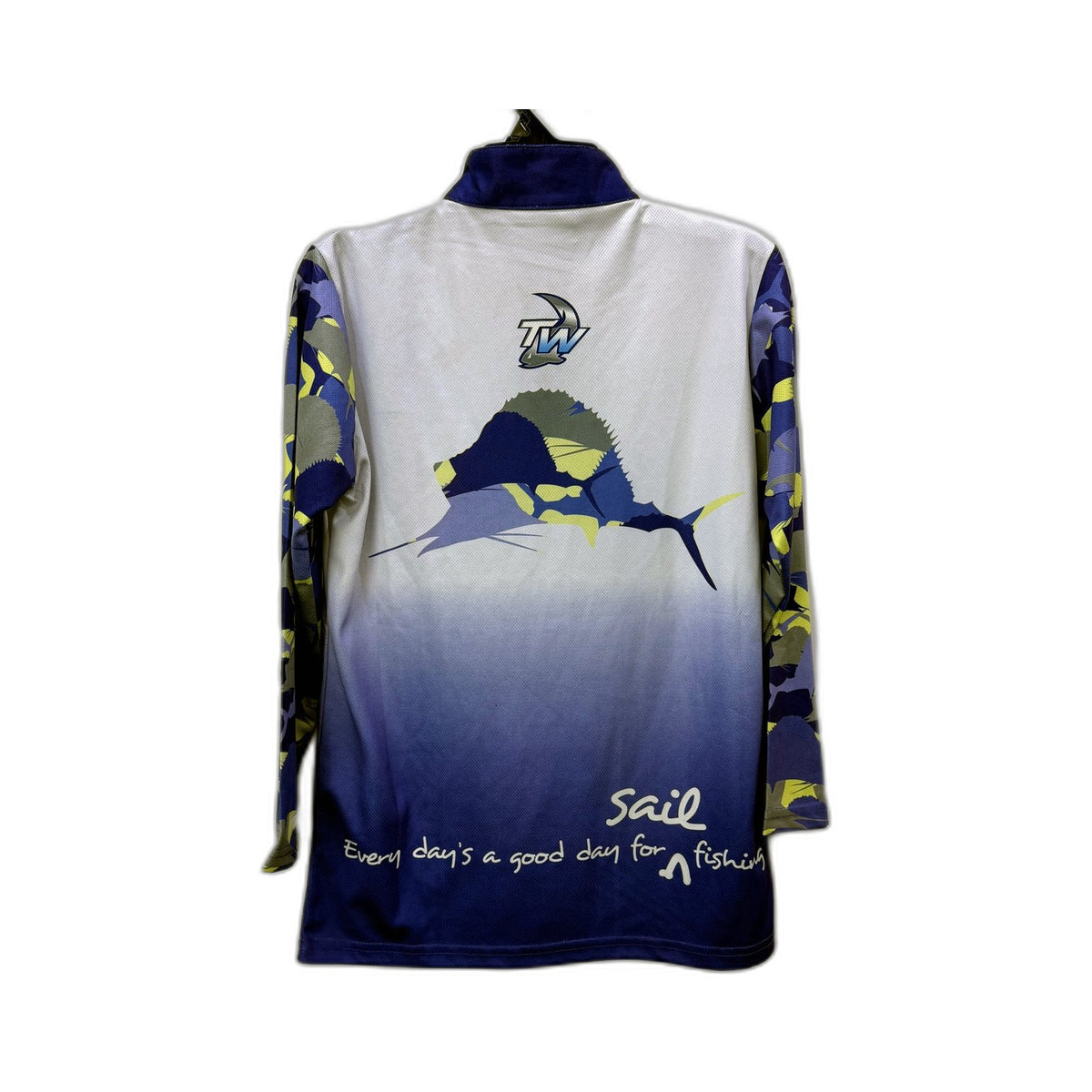 Tackle World Boys Quarter-Zip Pullover Fishing Shirt Multi Color Size 10