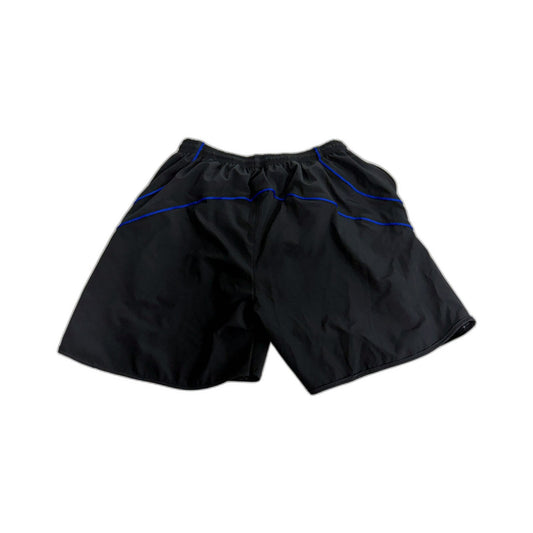Nike Boys Athletic Shorts Black with Blue Accents XL