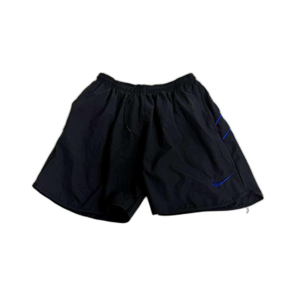 Nike Boys Athletic Shorts Black with Blue Accents XL