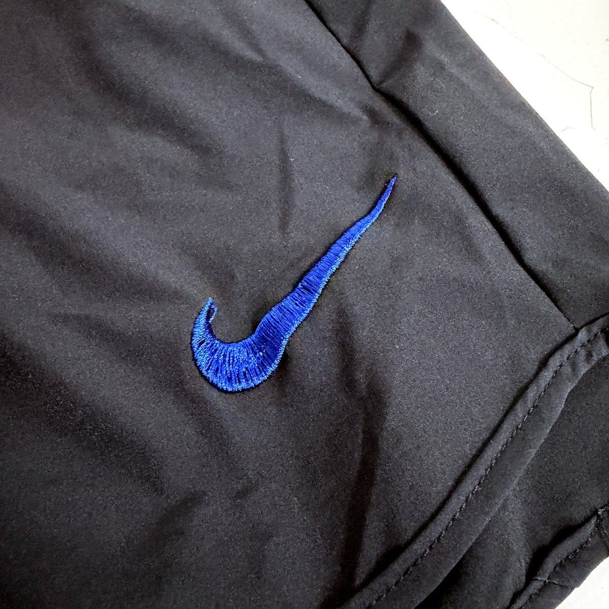 Nike Boys Athletic Shorts Black with Blue Accents XL