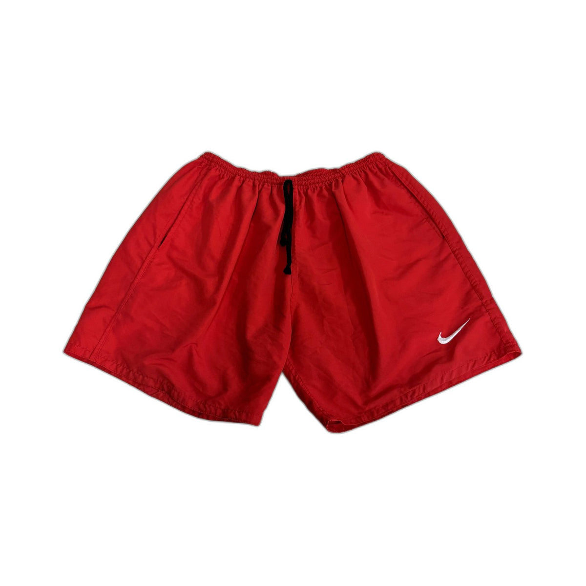 Nike Mens Red Athletic Shorts with Drawstring - XL Size