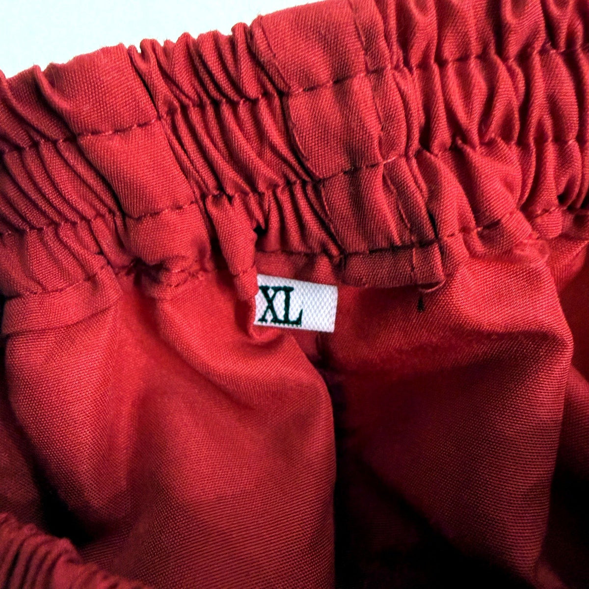 Nike Mens Red Athletic Shorts with Drawstring - XL Size