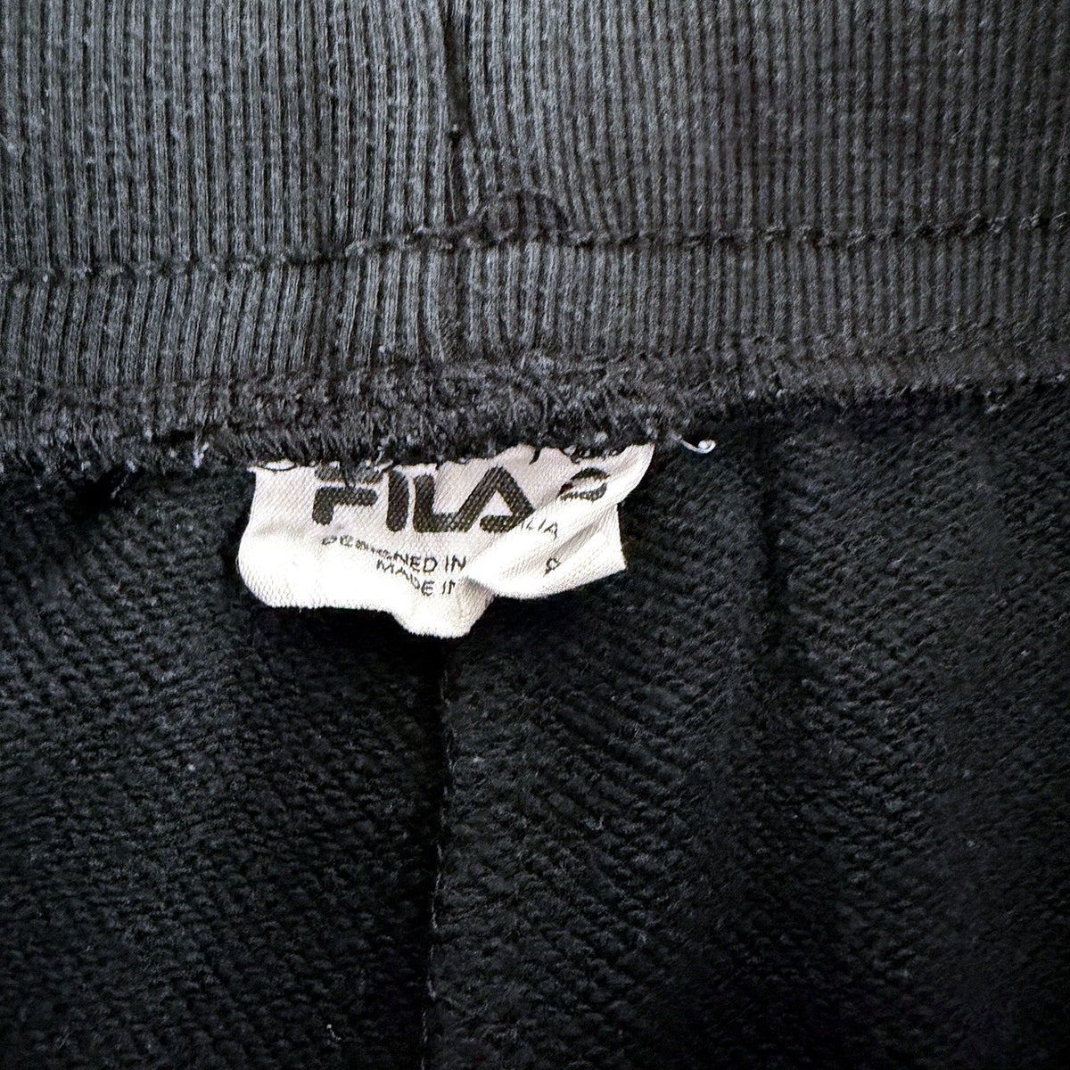 FILA Womens Athletic Shorts Black Drawstring Size 8 Activewear