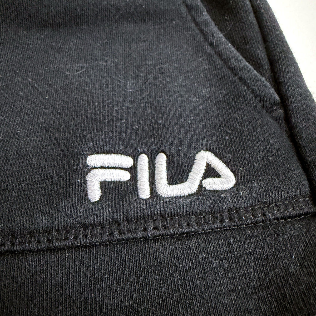 FILA Womens Athletic Shorts Black Drawstring Size 8 Activewear