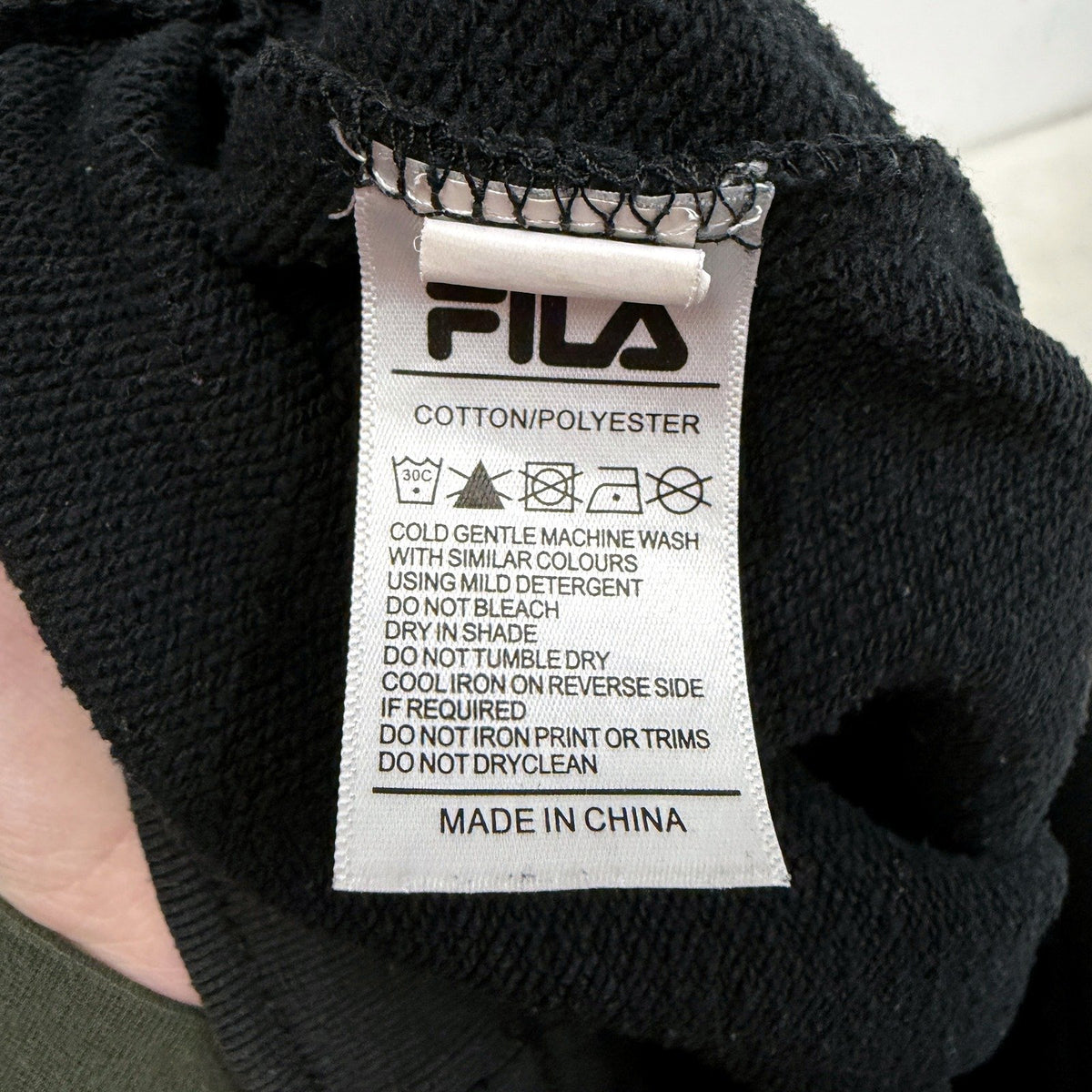 FILA Womens Athletic Shorts Black Drawstring Size 8 Activewear