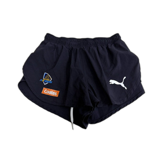 Puma Boys Navy Blue Athletic Shorts Size S Vintage Rugby League 520360