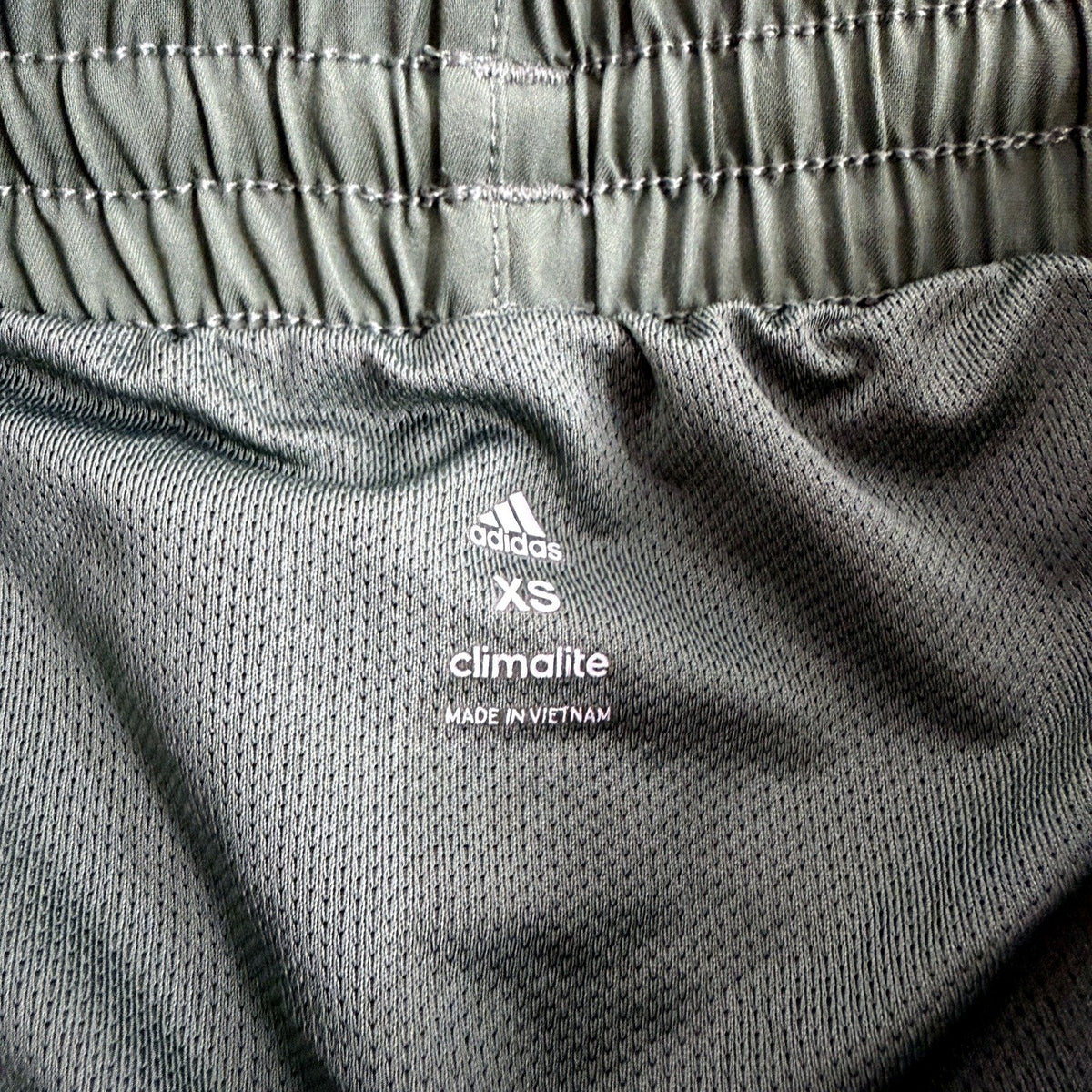 Adidas Womens Athletic Shorts Olive Green Drawstring XS