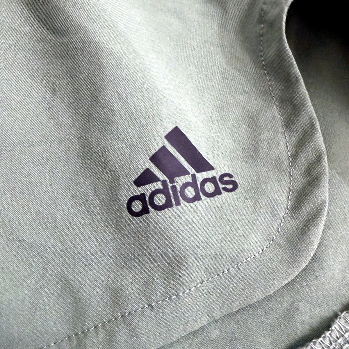 Adidas Womens Athletic Shorts Olive Green Drawstring XS