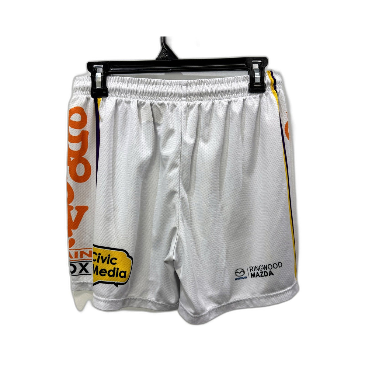 AND1 Mens White Athletic Shorts Mesh Basketball Style Size M