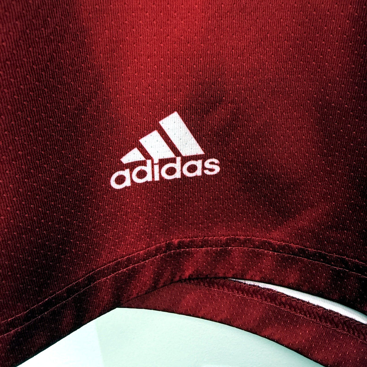 Adidas Mens Red Athletic Shorts Breathable Mesh Lightweight Size S