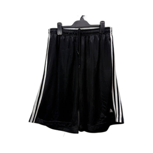 Adidas Mens Athletic Mesh Shorts Black White Stripes Size L