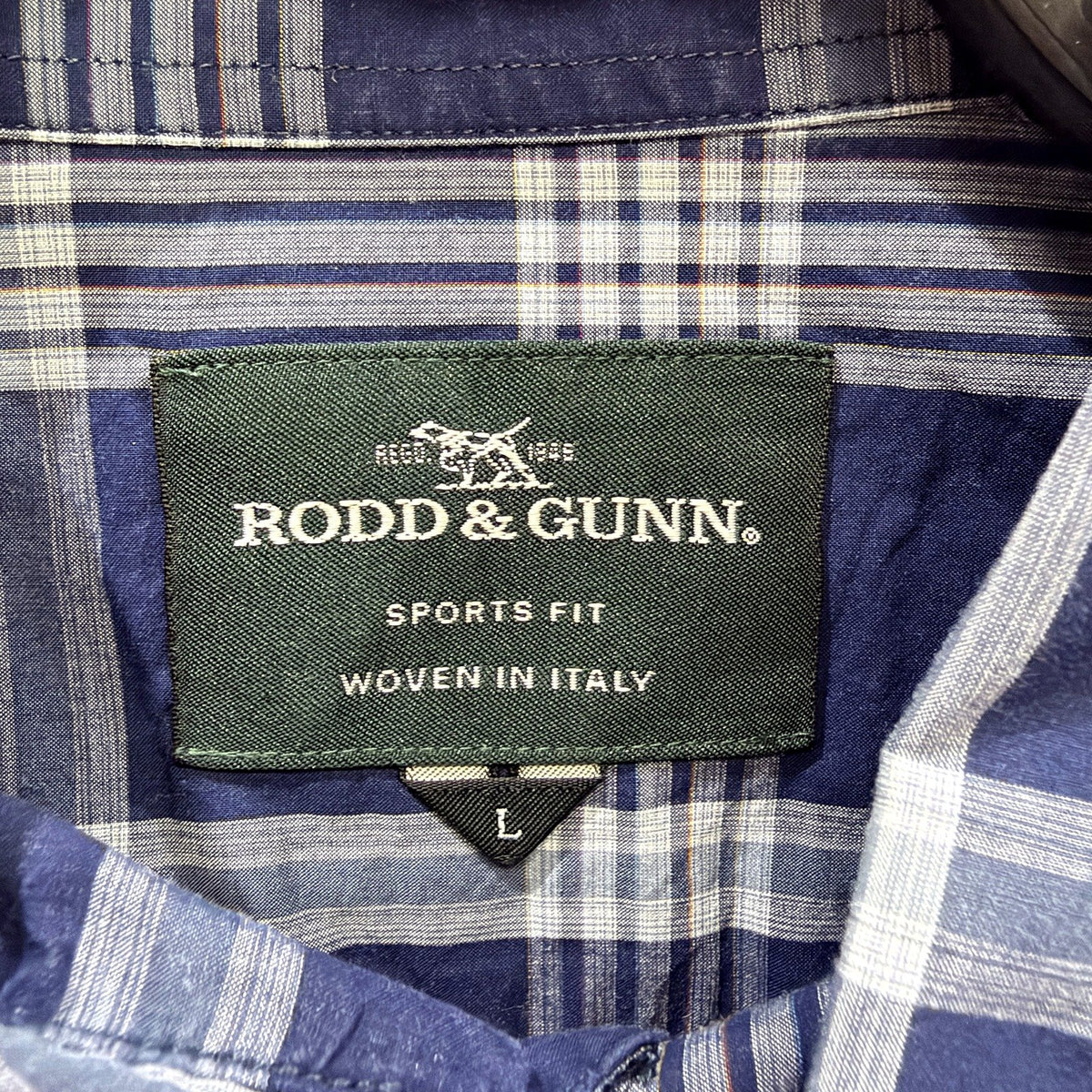 Rodd & Gunn Mens Multi Color Plaid Long Sleeve Button-Up Shirt Size L