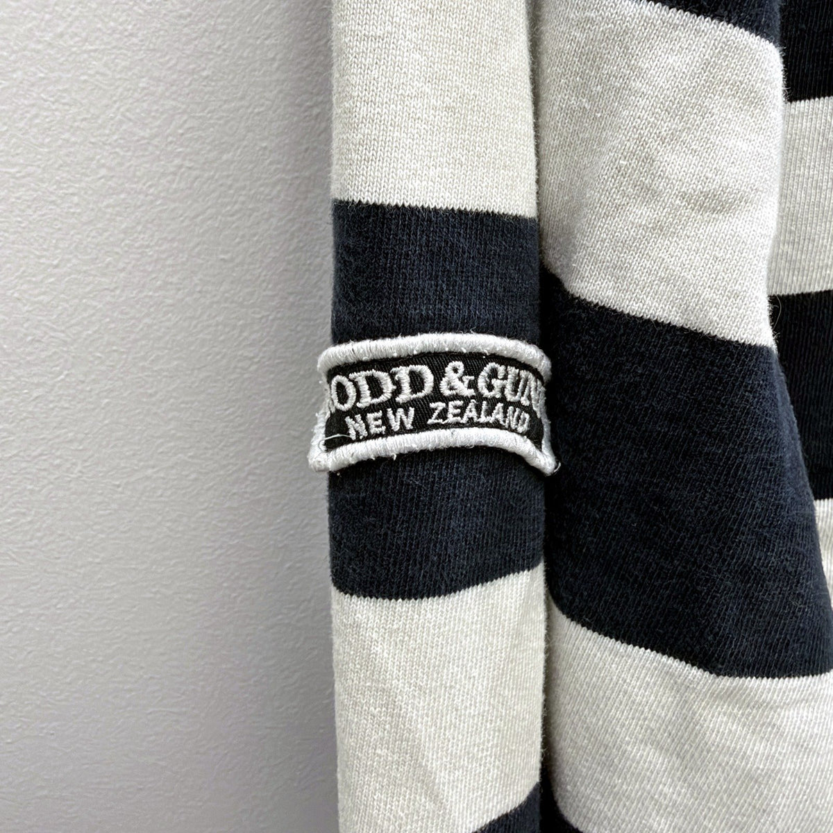Rodd & Gunn Mens Navy Blue White Striped Rugby Shirt Size XL
