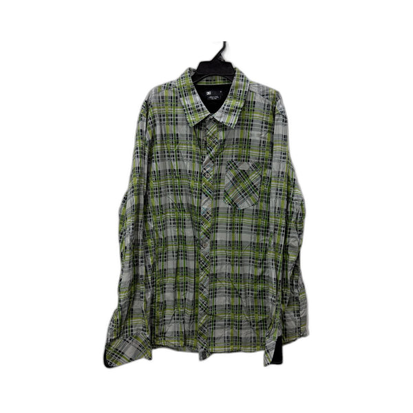 DC Long Sleeve Plaid Button-Up Shirt Mens Multi Color XL