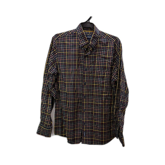 Gazman Mens Multi Color Plaid Long Sleeve Button-Up Shirt Size S NEW