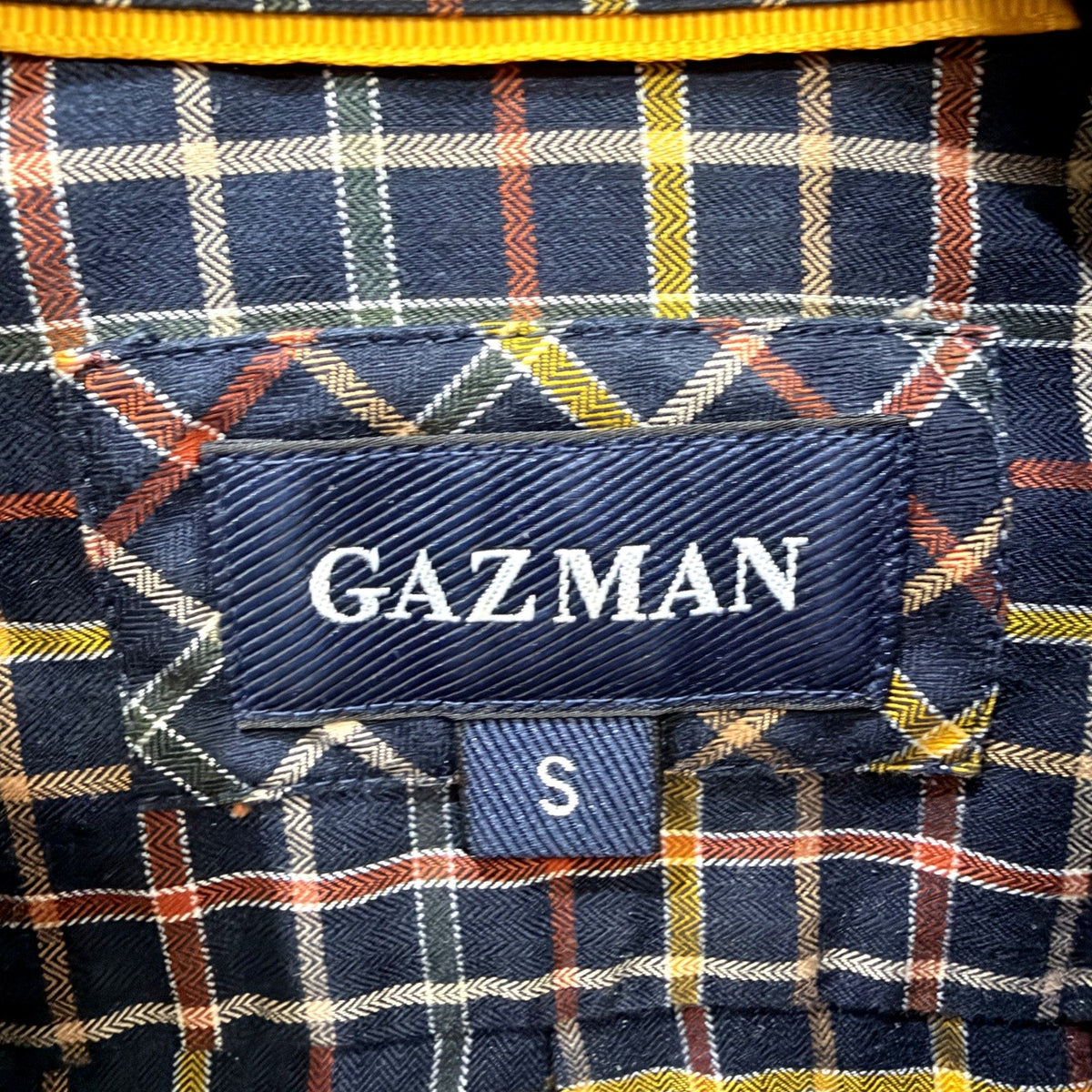Gazman Mens Multi Color Plaid Long Sleeve Button-Up Shirt Size S NEW