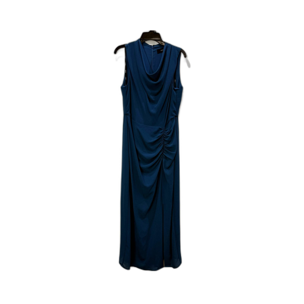 Basque Womens Blue Sleeveless Maxi Dress Cowl Neck Ruched Size 10 NEW