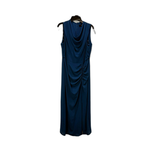 Basque Womens Blue Sleeveless Maxi Dress Cowl Neck Ruched Size 10 NEW