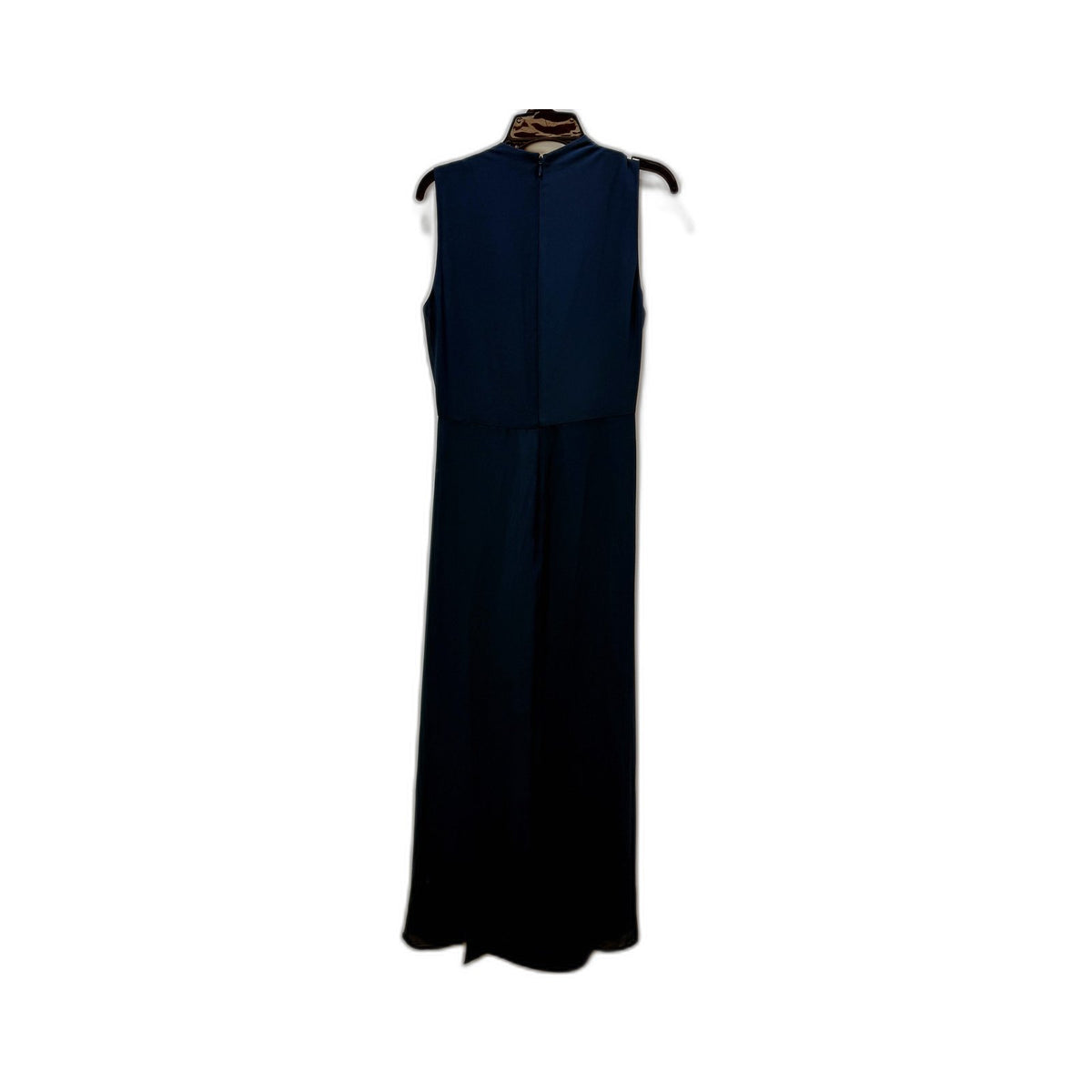 Basque Womens Blue Sleeveless Maxi Dress Cowl Neck Ruched Size 10 NEW