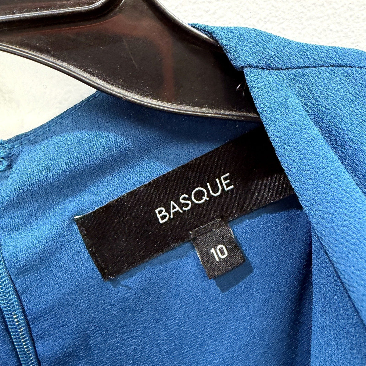 Basque Womens Blue Sleeveless Maxi Dress Cowl Neck Ruched Size 10 NEW