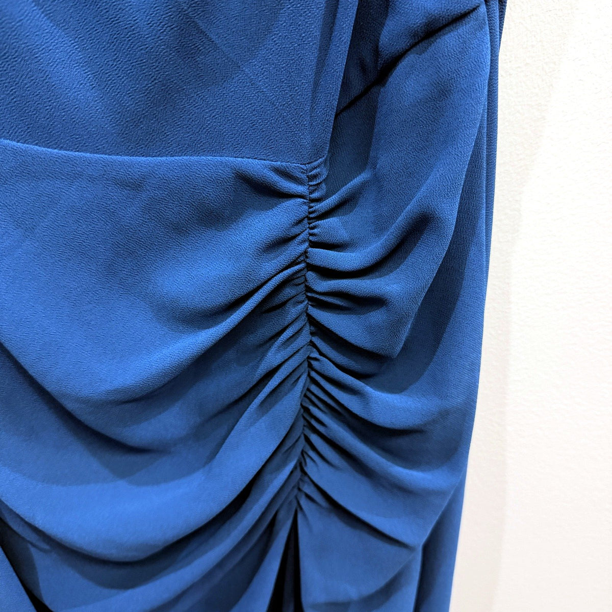 Basque Womens Blue Sleeveless Maxi Dress Cowl Neck Ruched Size 10 NEW