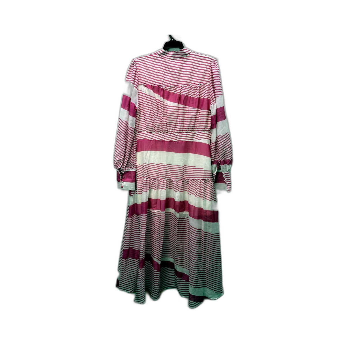 Runway Scout Womens Striped Shirt Dress Button Front Multi Color Size 14 NEW