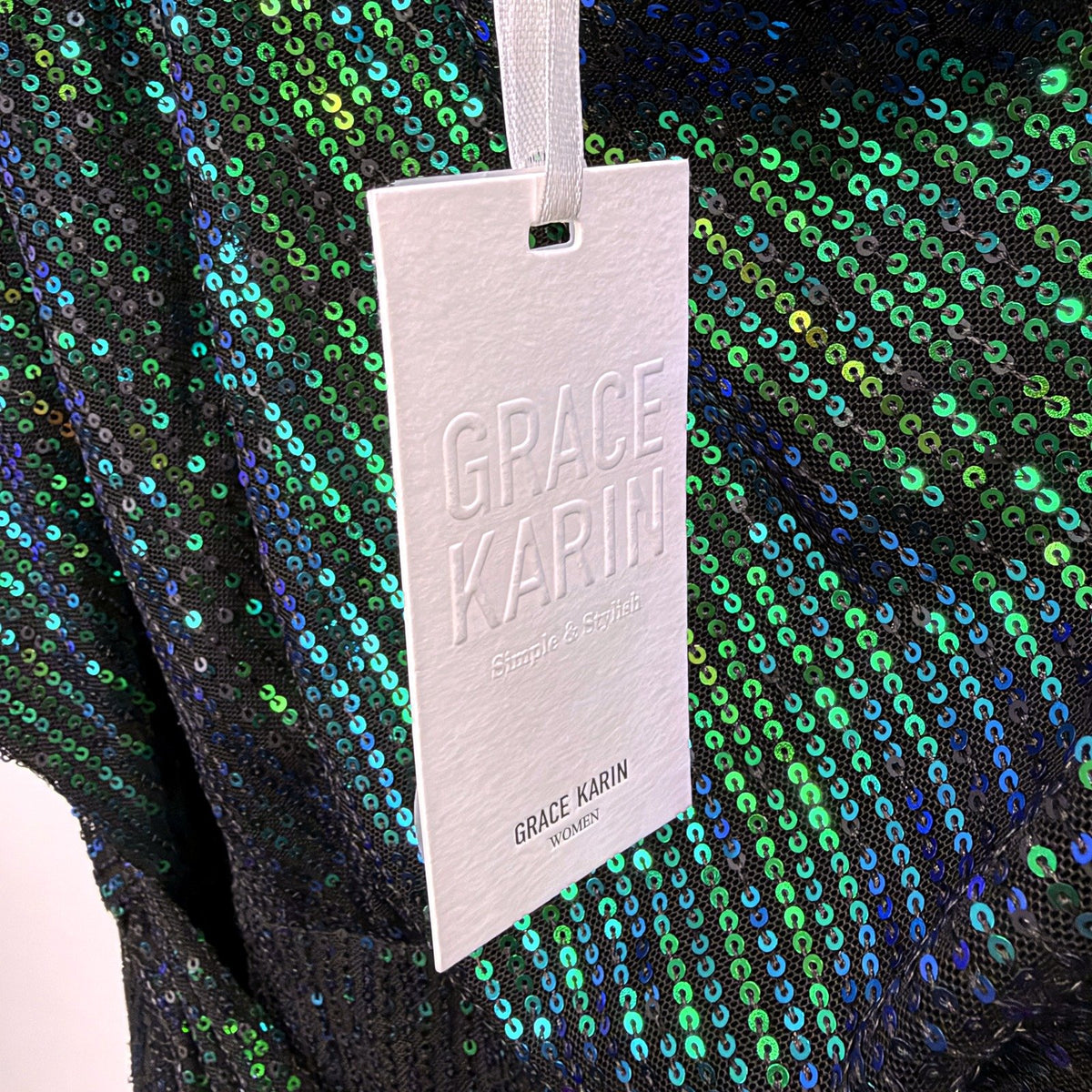 Black Womens Iridescent Sequin Cold Shoulder Dress Size 2XL NEW
