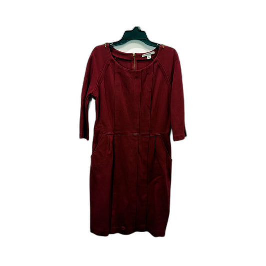 Country Road Womens Burgundy Sheath Dress Elegant Fit Size S
