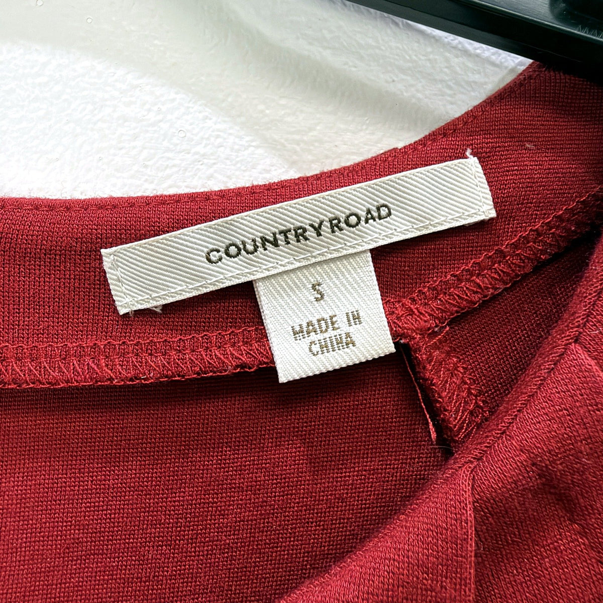 Country Road Womens Burgundy Sheath Dress Elegant Fit Size S