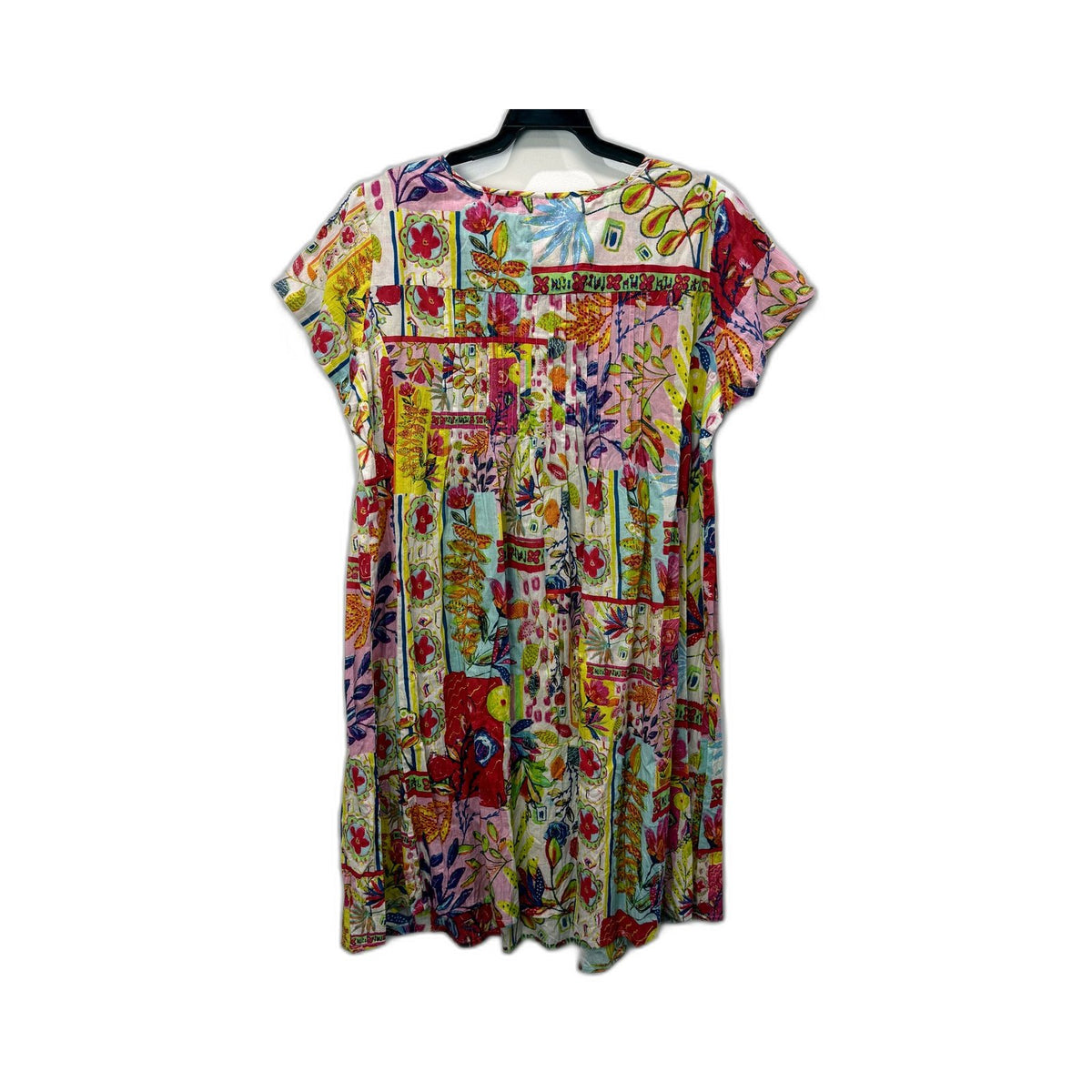 Orientique Womens Vintage Floral Patchwork Dress Size 18 Multi NEW