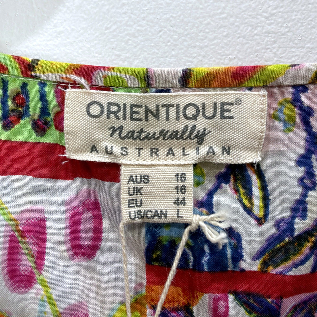 Orientique Womens Vintage Floral Patchwork Dress Size 18 Multi NEW