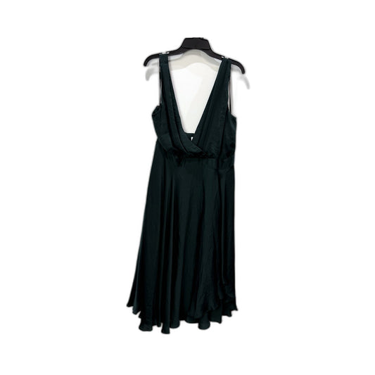 SHEIKE Womens Sleeveless A-Line Dress in Dark Green Forest Size 16
