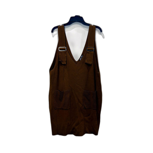 Vero Moda Womens Sleeveless Knit Dress Brown Camel Size M 165/84A