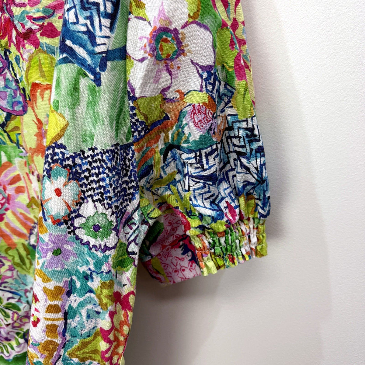 Blue Illusion Womens Short Sleeve Floral Dress Multi Color 3XL