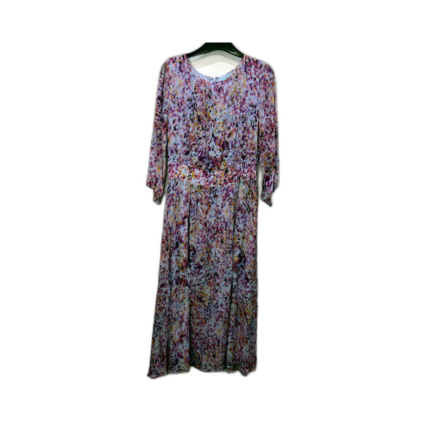 Blue Illusion Womens Lavender Floral Maxi Dress XS Purple Size XS