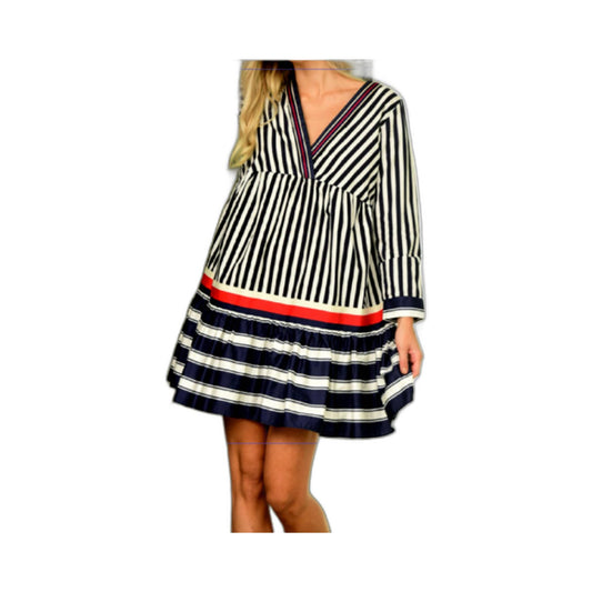 Trelise Cooper Womens Wrap Dress Multi Color Stripe Size 6