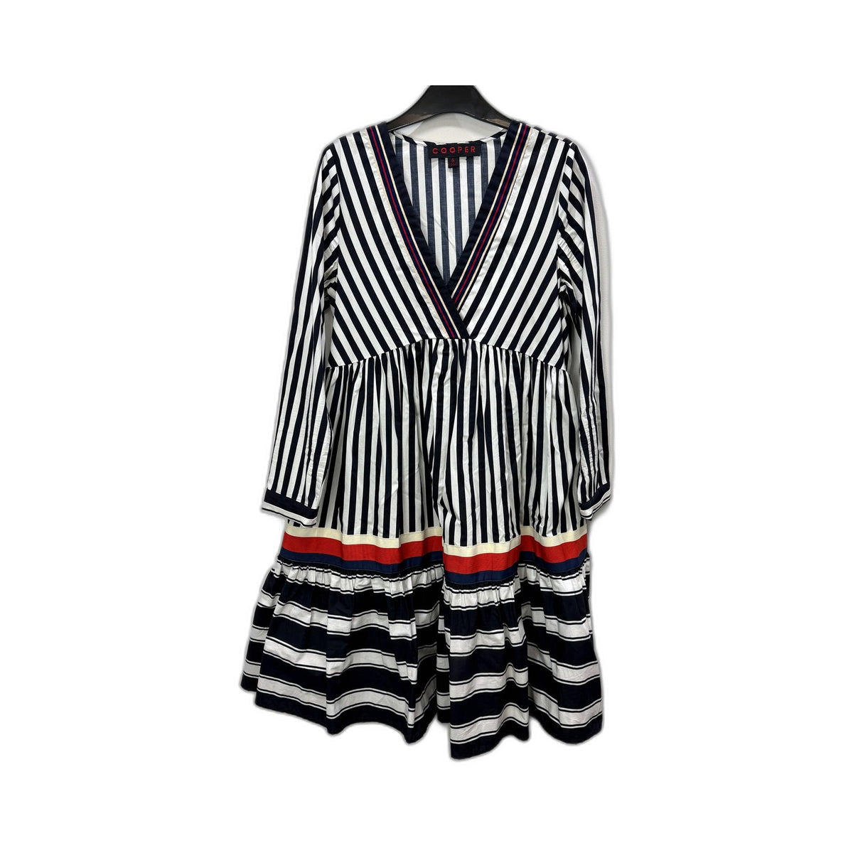 Trelise Cooper Womens Wrap Dress Multi Color Stripe Size 6