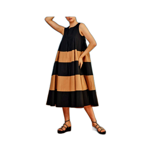 Trelise Cooper Womens A-Line Flared Dress Black Caramel XL TC52056-12 Size XL