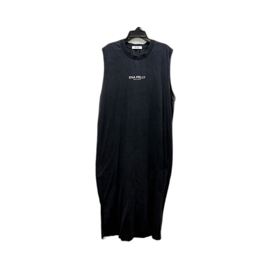 ENA PELLY Womens Sleeveless Tank Dress Grey Vintage Washed Size 14