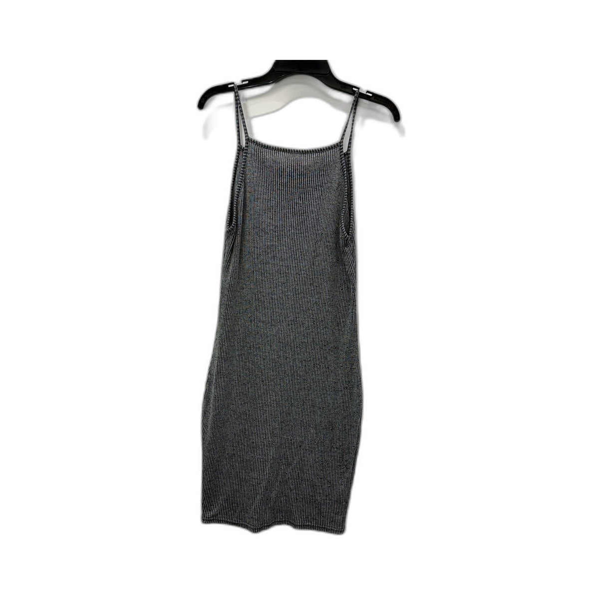Boohoo Womens Ribbed Camisole Tank Dress Charcoal Gray Size 12