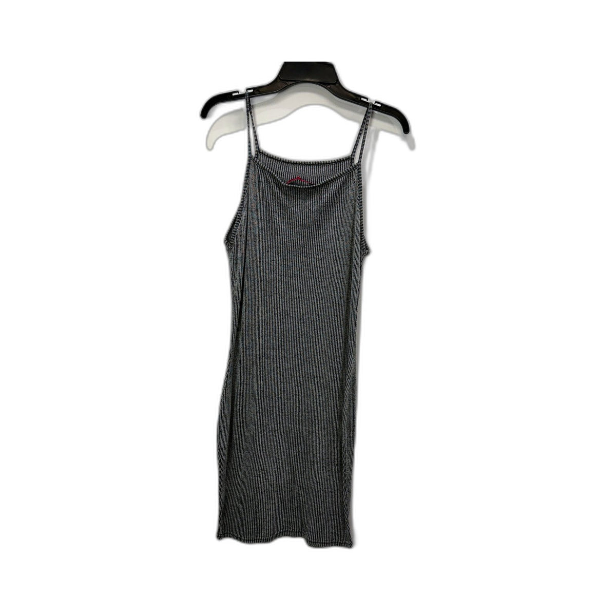 Boohoo Womens Ribbed Camisole Tank Dress Charcoal Gray Size 12