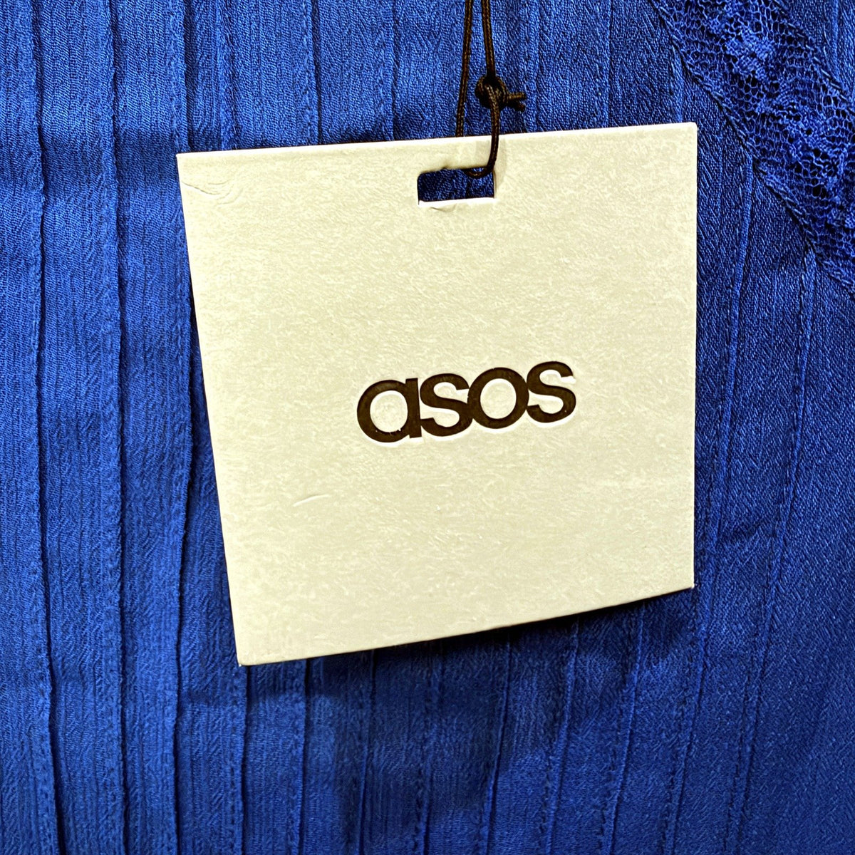 ASOS Womens Royal Blue Sleeveless Pleated Dress Size 14 NEW
