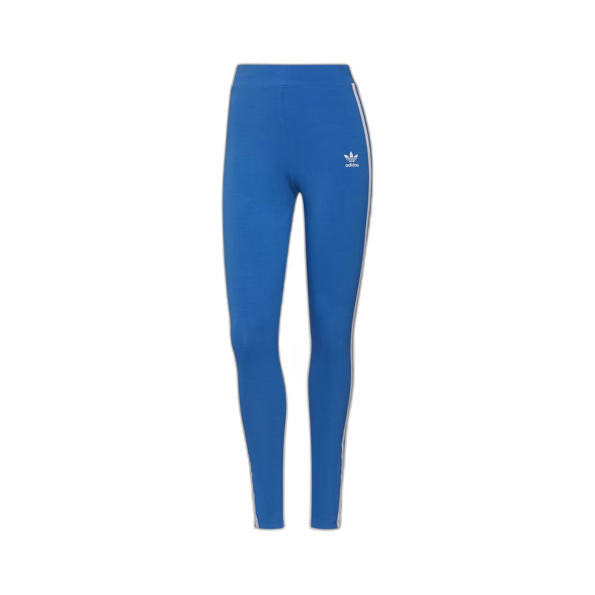 Adidas Womens 3 Stripes Blue Leggings Tight Fit Size 14 NEW