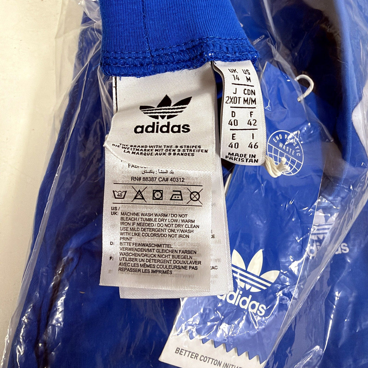 Adidas Womens 3 Stripes Blue Leggings Tight Fit Size 14 NEW