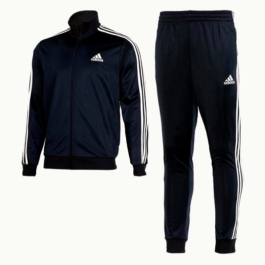 Adidas Mens Tracksuit Set Navy Blue Three Stripes Athletic XS GK9658 Size XS NEW