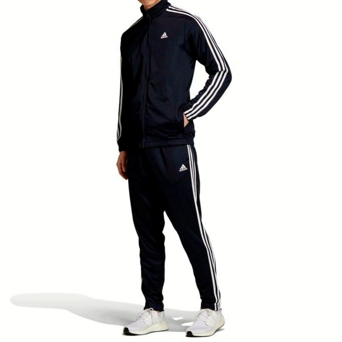 Adidas Mens Tracksuit Set Navy Blue Three Stripes Athletic XS GK9658 Size XS NEW