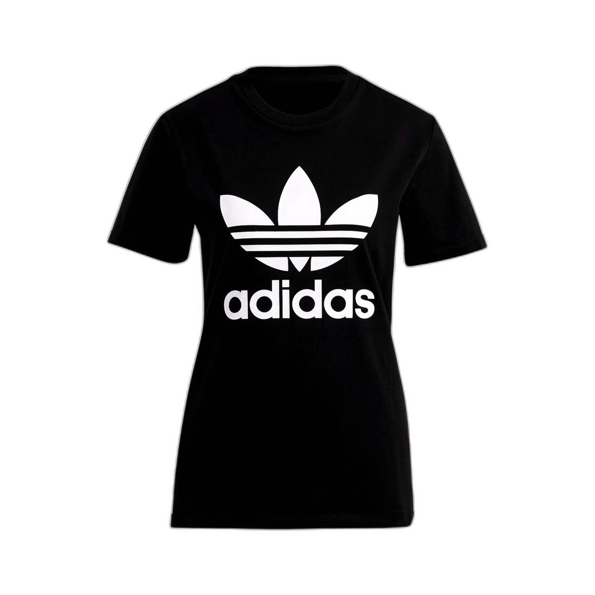 Adidas Unisex Trefoil T-Shirt Black Classic Logo Tee Size 2XS GN2896 NEW